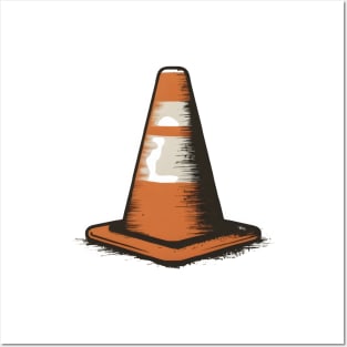 Traffic Cone graphic print Posters and Art